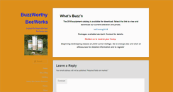 Desktop Screenshot of buzzworthybeeworks.com
